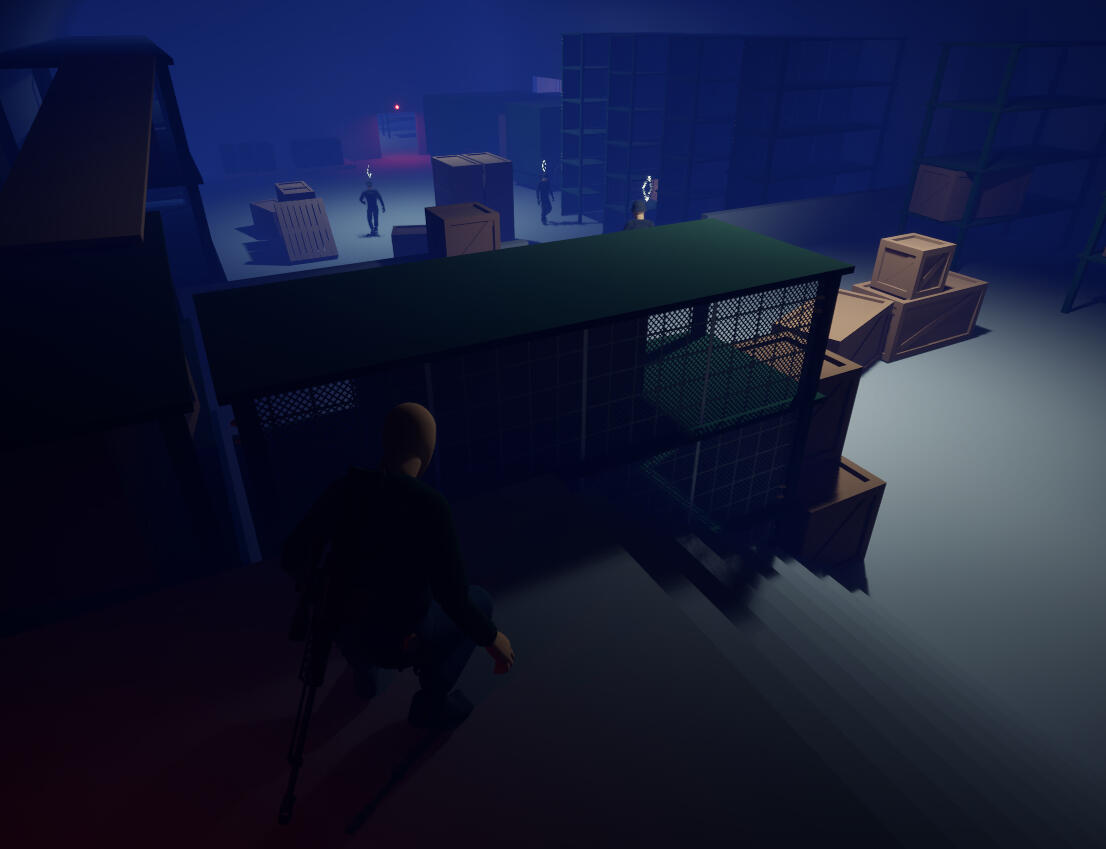 2. Storage Area: A strategic ambush opportunity where players can observe and plan, turn off lights for cover of darkness. tension is increasing.