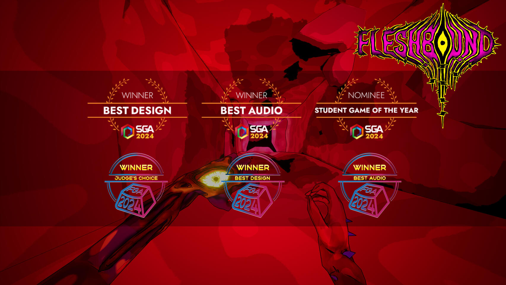 Fast paced first person platforming game